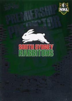 2011 NRL Strike - Premiership Predictors 2011 #PP13 South Sydney Rabbitohs Front
